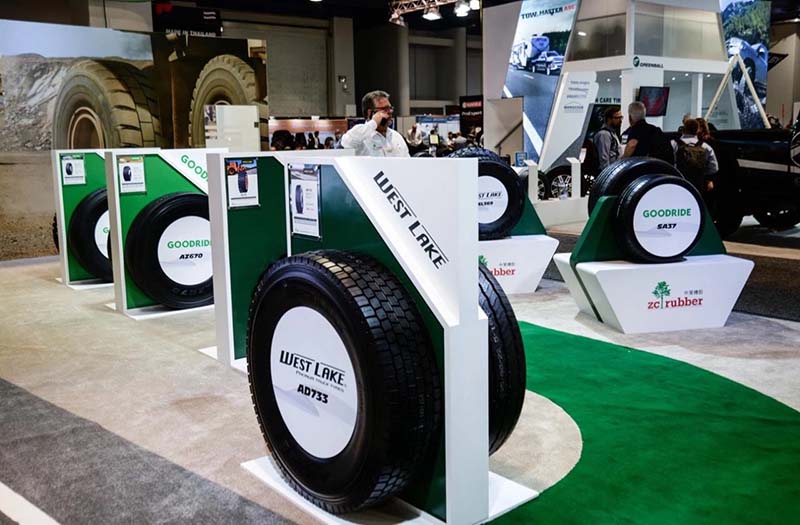 Westlake tire at SEMA show 2018 in U.S